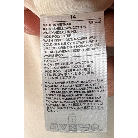 Banana Republic Womens Striped Sleeveless Sheath Dress Size 14 Halter V Neck NWT - Picture 5 of 7